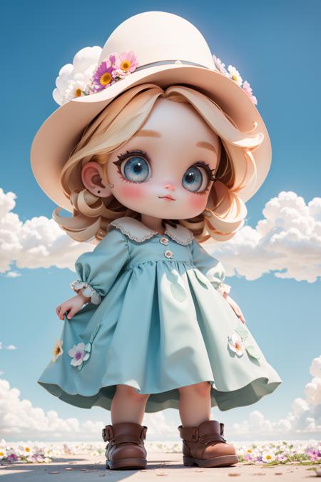 02908-4227268494-8k, Masterpiece, Best Quality, best quality face, beautiful eyes, CappyCipJellyling, 1girl, child, dress, outdoors, sky, cloud,.png